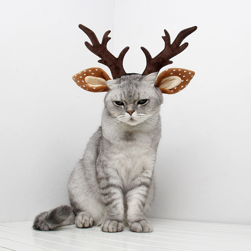 Christmas Pet Antler Hat