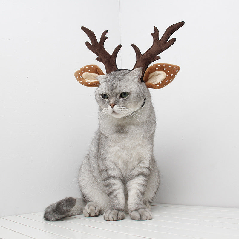 Christmas Pet Antler Hat