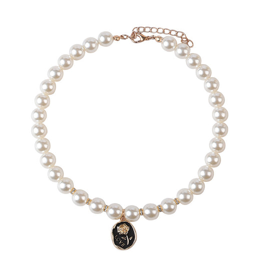 Elegant Pearl Pet Collar