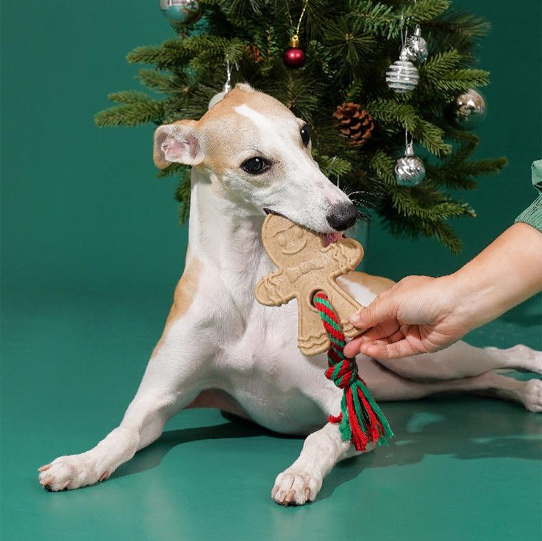 Gingerbread Dog Teething Toy