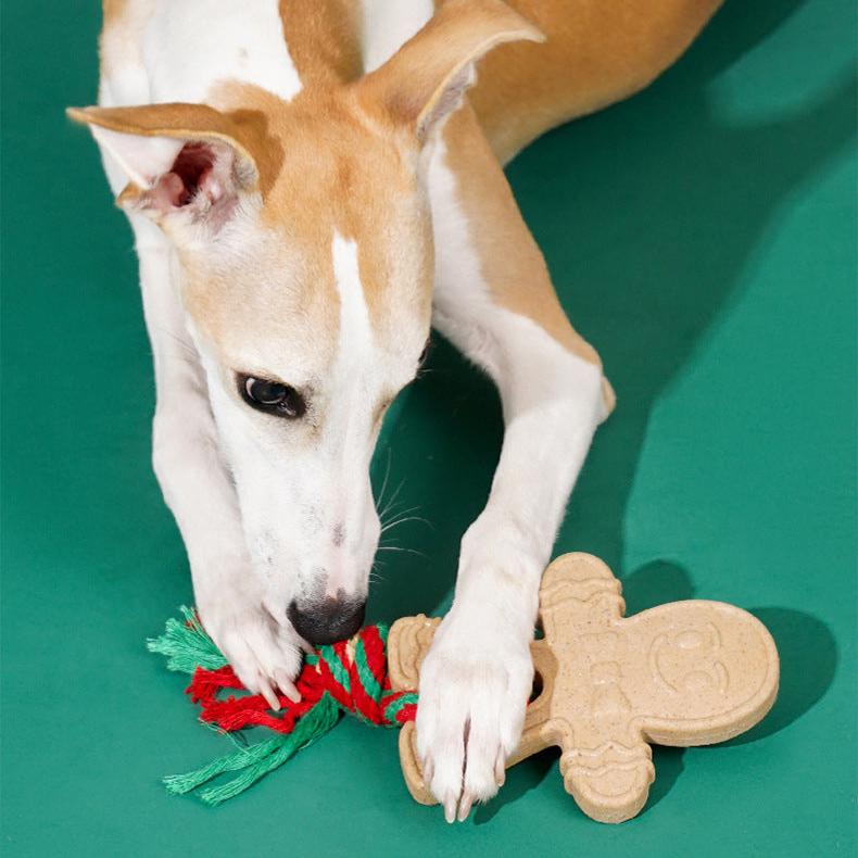 Gingerbread Dog Teething Toy